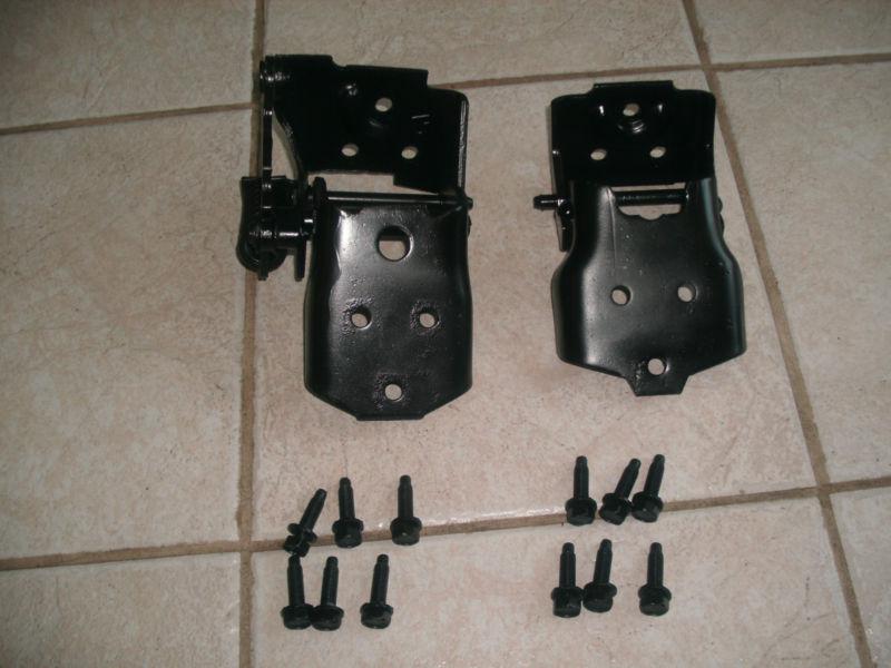 77 trans am firebird drivers side door hinges and bolts