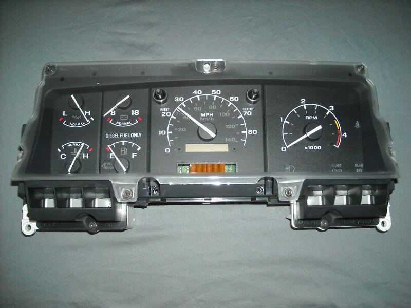 Factory rebuilt 92 ford f-series diesel truck speedometer instrument cluster ipc