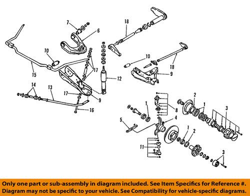 Nissan oem 546198b400 sway bar link/suspension stabilizer bar link bushing