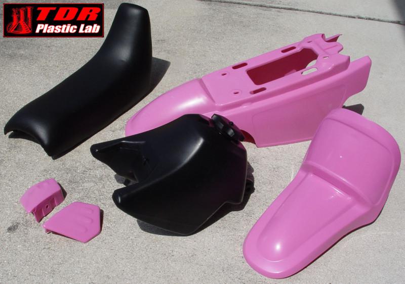 Yamaha pw50 pw 50 pink plastic fender kit and seat new
