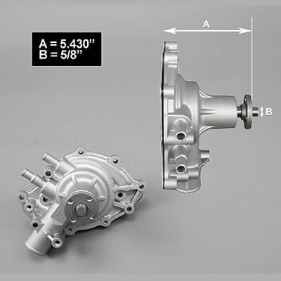 Milodon mechanical water pump 16330 ford sb 289 302 351w standard-volume