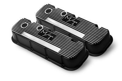 Holley m/t valve covers 241-85 chevy bbc 396 427 454 black wrinkle