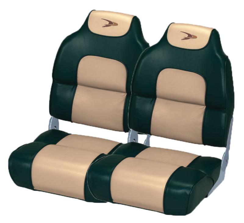 2 wise premium high-back seats green/khaki *free shipping*