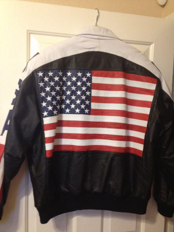 "old glory" yep the popular red, white and blue made in italian leather