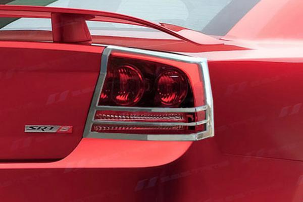 Ses trims ti-tl-135 dodge charger taillight bezels covers chrome ring trim abs
