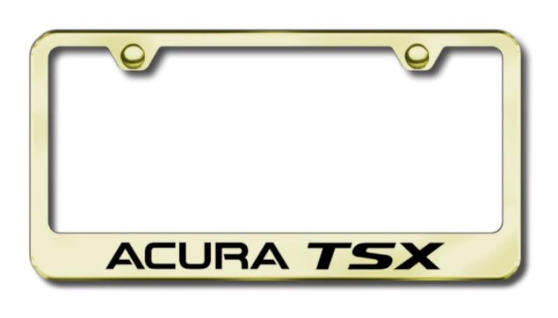 Acura tsx engraved gold license plate frame lf.ats.eg made in usa genuine