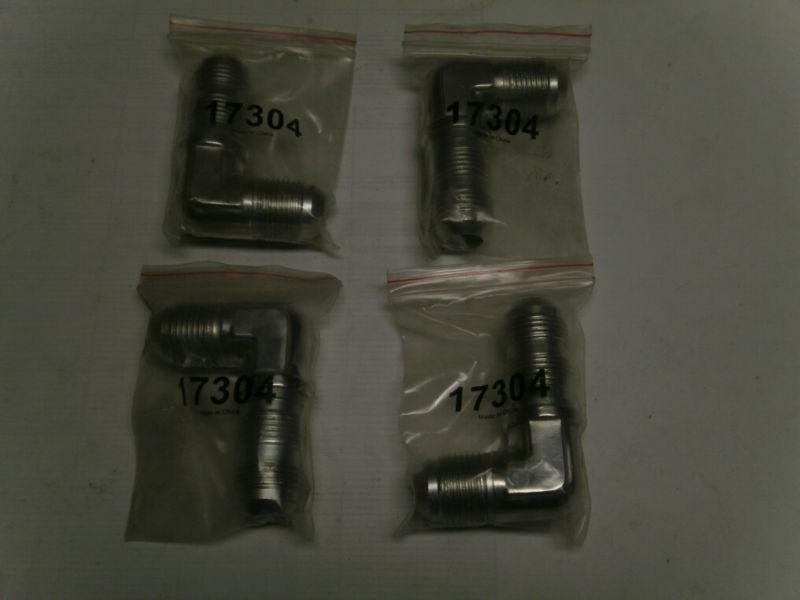 5 pack -10 an male 90º elbow bulkhead 37ºflare polished fuel oil air fitting