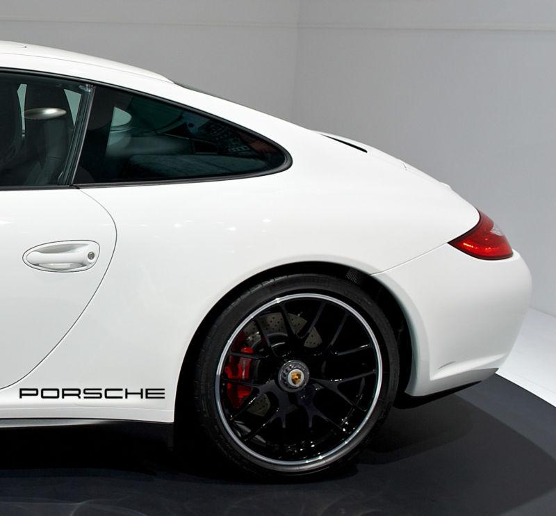 Porsche cayenne panamera boxter 911turbo 944 cayman decal sticker logo x2