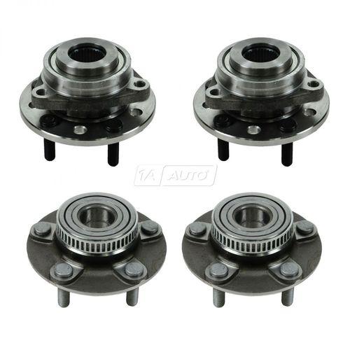 Wheel bearing & hub assembly front & rear kit set of 4 for chrysler dodge eagle