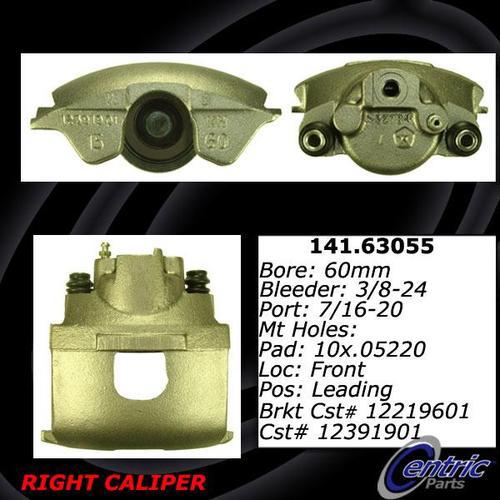 Centric 141.63055 front brake caliper-premium semi-loaded caliper