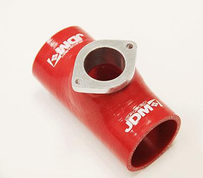 Jdm sport red rs type-s turbo blow off valve bov silicone bov 2.5'' adapter