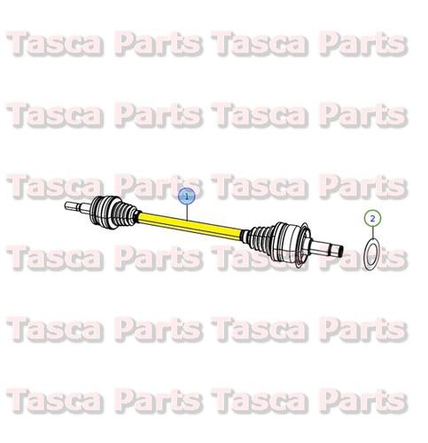 New oem lh rear axle half shaft chrysler 300 dodge charger challenger #4578733ae