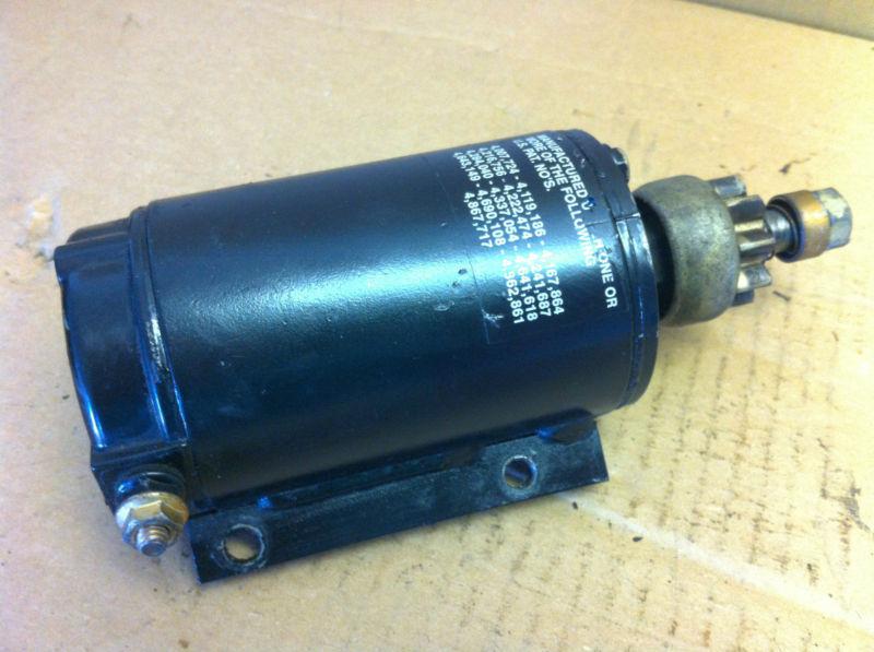 Used johnson / evinrude 1989-2005 40, 48, 50, 55 hp 2 cylinder starter 9 tooth
