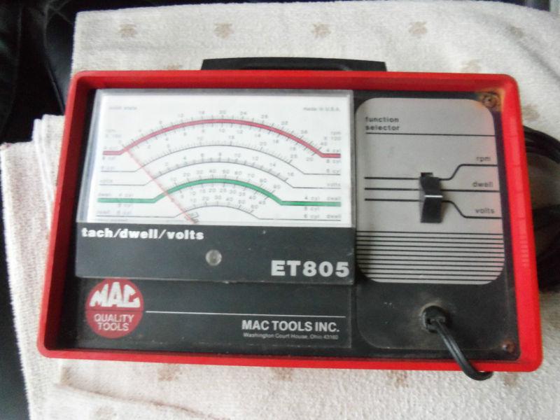 Mac et805 tach/dwell/volt meter