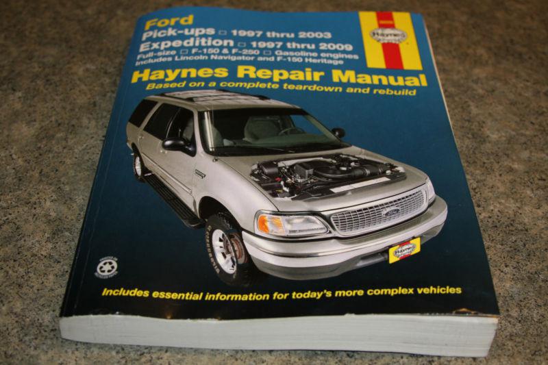 Haynes repair manual ford f-150 pick up 97 -03 expedition