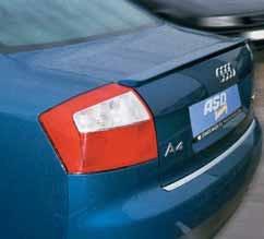 2001-2005 audi  a4 sedan euro sport rear trunk  lip spoiler (unpainted)