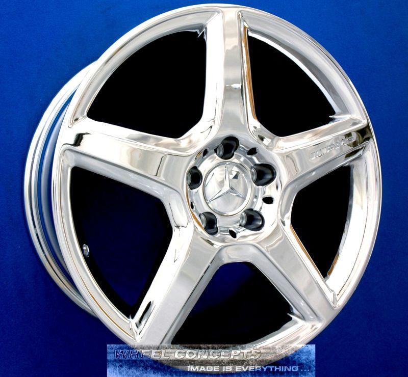 Mercedes e350 e500 e550 amg 18" chrome wheels rims e 350 500 550