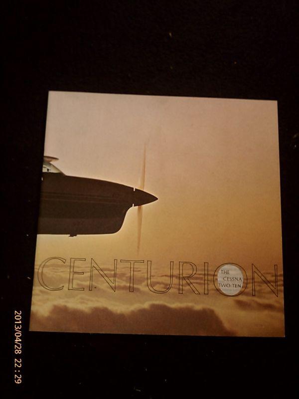 Cessna centurion two ten sales brochure booklet 1960's