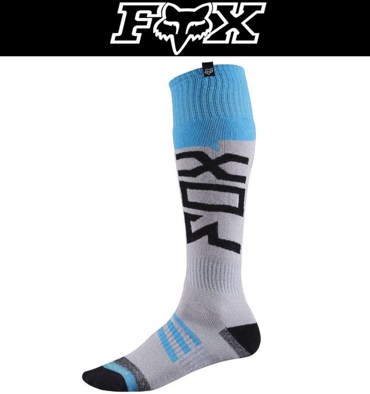 Fox racing coolmax intake thin socks green blue shoe sizes 8-13 dirt atv mx 2014