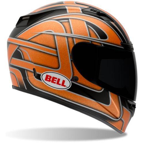 Bell vortex damage orange flake helmet x-large xl new