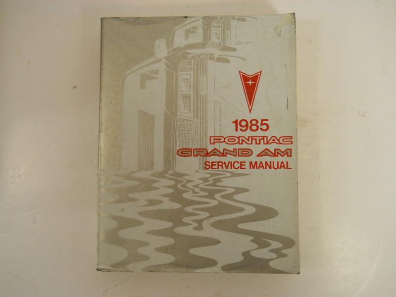 1985 pontiac grand am service shop manual