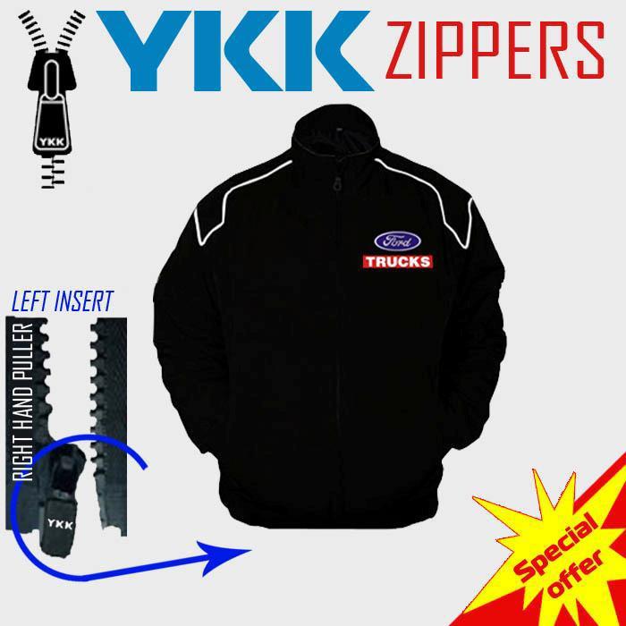 Ford trucks racing jacket rally coat bomber black all youth/adult sizes ykk zip