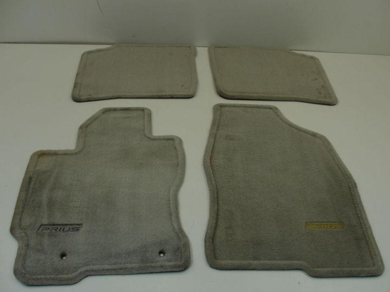 1369. prius 04 05 06 07 08 09 floor mat mats matt matts set logo carpet liner