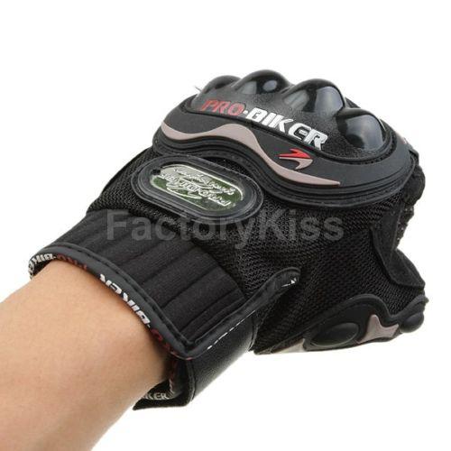 Pro-biker motorcycle motocross racing gloves black m