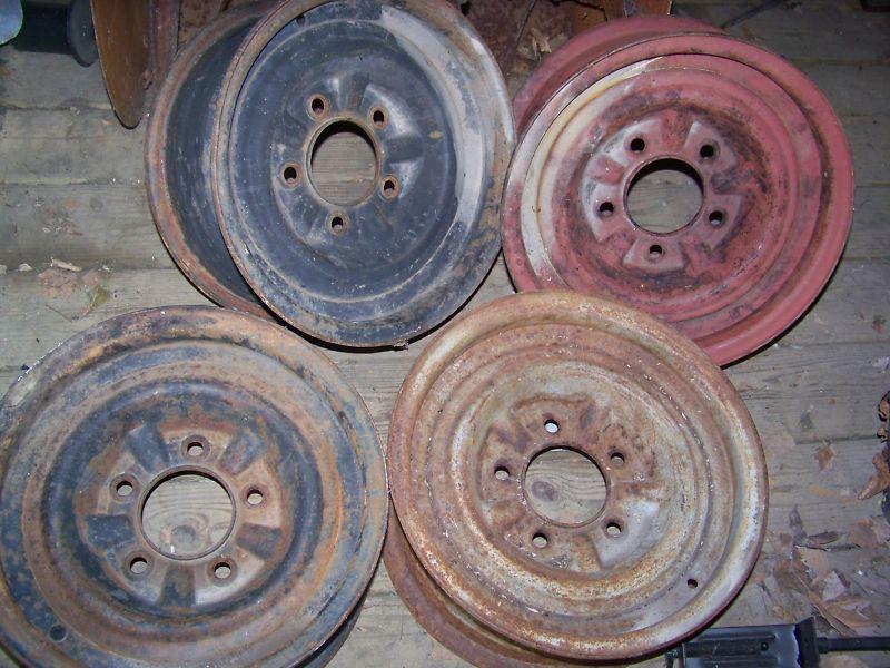 Vintage ford steel wheels