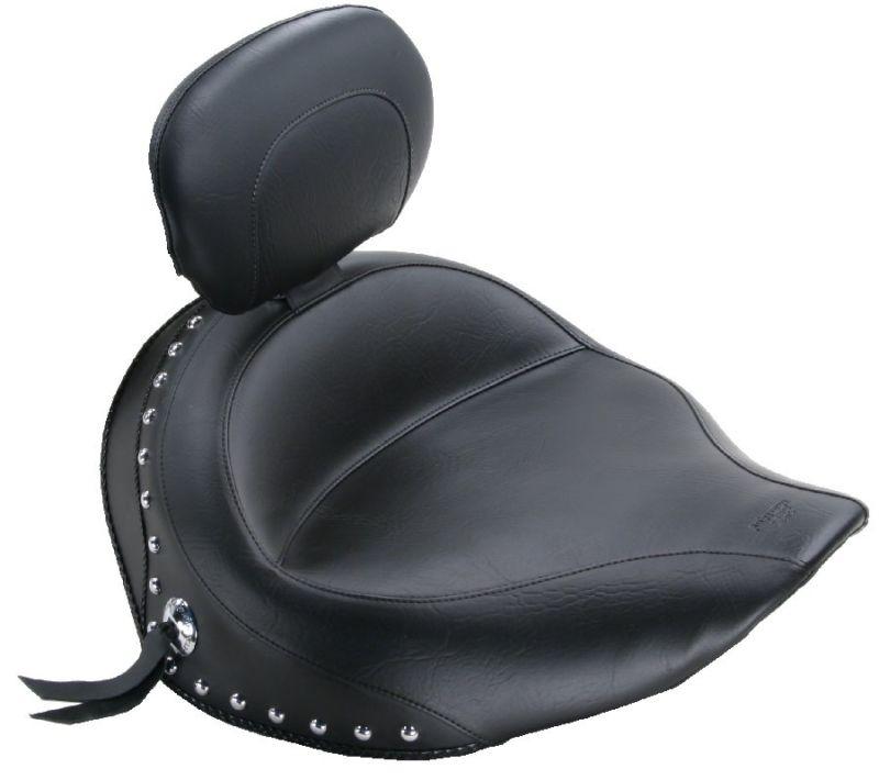Mustang wide touring studded solo seat for 2006-10 & 2012 2013 yamaha roadliner
