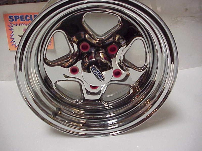 Cragar chrome 14" x 7.0" wide wheel 4-3/4" bolt pattern it was used for display