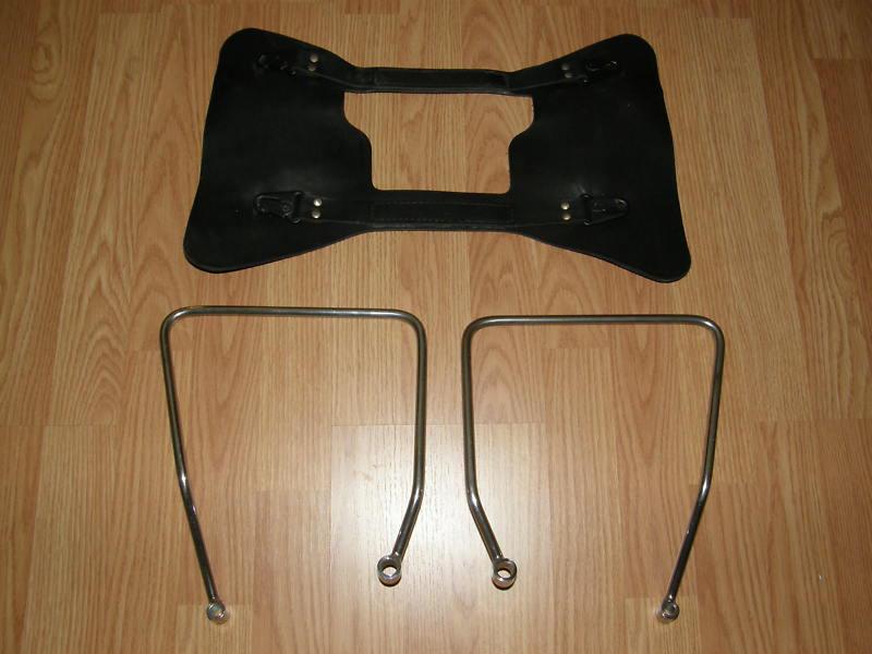 Harley leather saddlebag yoke and brackets for sportster