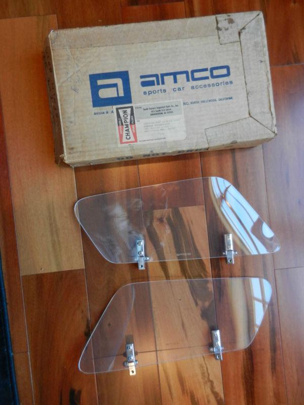 2 new amco triumph tr wind wings nos amco #5004