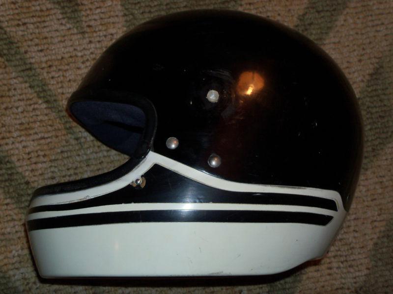 Vintage 1980 shoei s-25 stock car racing flat track ama motorcycle helmet med