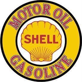 Shell motor oil gasoline sign vintage antique style tin sign hot rod garage art