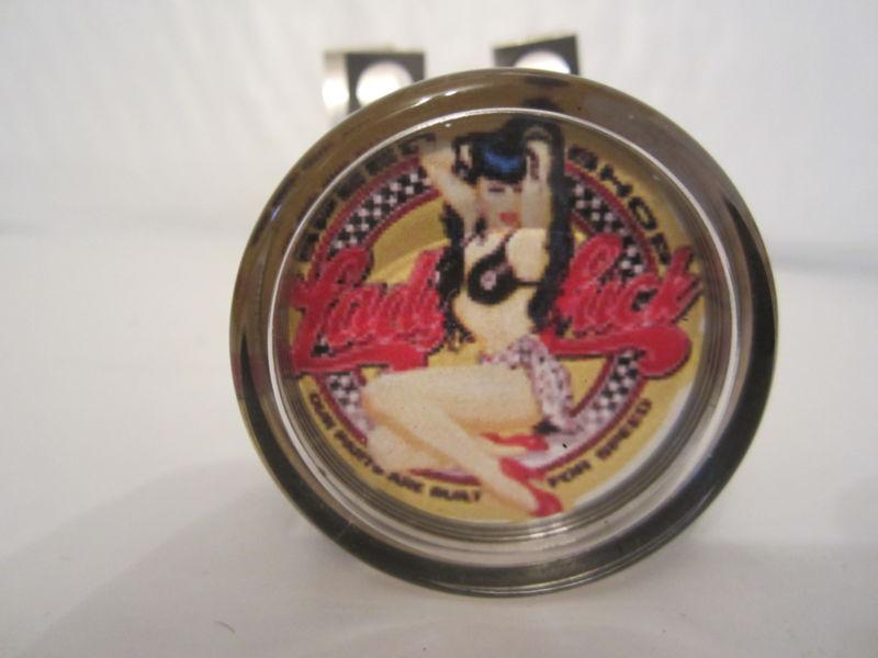 Lady luck speed shop suicide spinner necker brodie knob fit most car and truck 