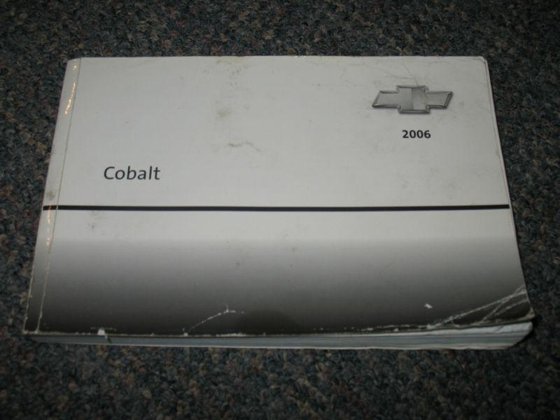 2006 / 06 chevrolet cobalt owners manual only