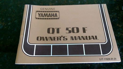 Yamaha 1984 qt50l qt 50 l original owners manual