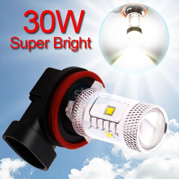 H11 high brightness 30w cree led pure white driving tail head light bulb lamp