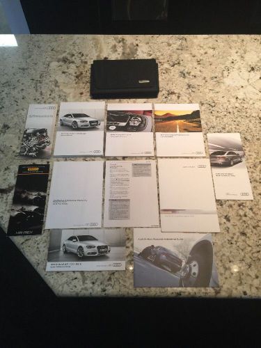 Audi a5/s5 owners manual set with case