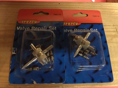 (2) legacy manufacturing 4-way valve core, for schrader valve th0110