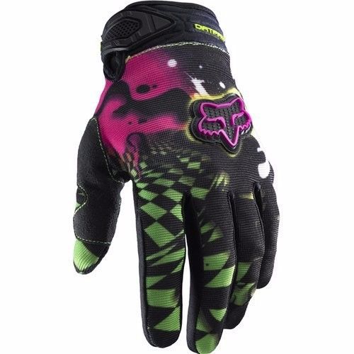 Fox racing dirtpaw checked out glove green black size xx-large  03219 \\