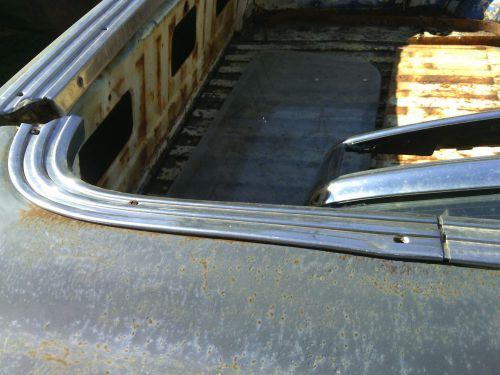 1959 ford ranchero chrome top bed rail moldings 9 piece original  equipment