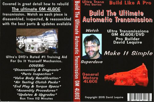 Chevy trucks /  vans/ tahoe/ s-10 /jimmy  4l60e automatic transmission video dvd