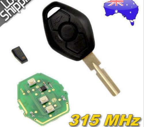 3 buttons remote key+315 433mhz transponder chip for bmw x+e38 e39+3 5 7 series