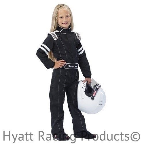 Simpson youth legend ii auto racing suit sfi-1 (x-small / black)