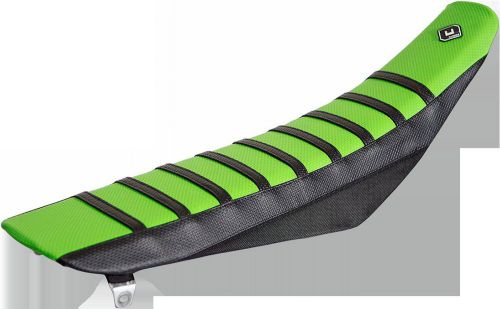 Flu designs inc. pro rib seat covers black/green 25500