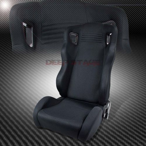2 x high-head bucket style sports style racing seats+mounting slider driver side