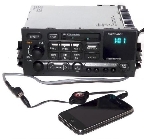 1999 chevrolet suburban 2500 radio am fm cassette player w aux input - 09354155