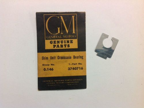 Genuine nos gm chevrolet crankcase bearing shim unit 56 - 63 oem v8